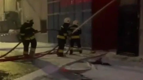 Kahramanmaraş'ta iş yeri yangını