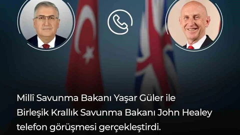 Ankara'da Bakan Güler, Birleşik Krallık Savunma Bakanı ile görüştü
