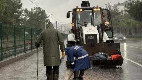 Samsun'da su birikintilerine anında müdahale yapıldı