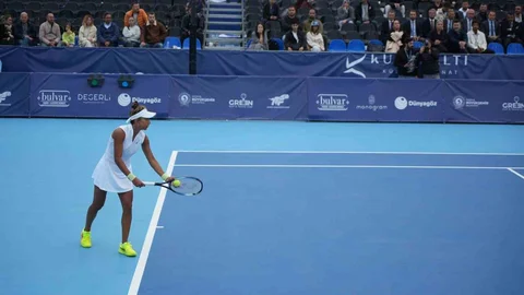 Samsun'da uluslararası tenis turnuvası