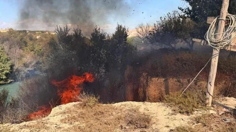 Mut’ta Bahçe Yangını Korkuttu: Köyü Sarmadan Söndürüldü!