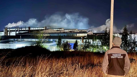 Tekirdağ'da gece sanayi tesislerine denetim yapıldı