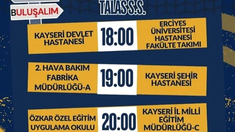 Kayseri'de 3. Kamu Spor Oyunları voleybol fikstürü duyuruldu