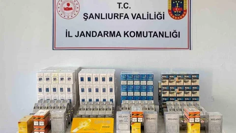 Şanlıurfa'da kaçak sigara operasyonu