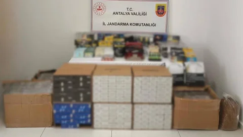 Kaş’ta kaçak sigara operasyonu