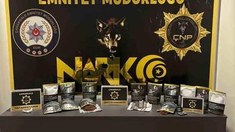 Çanakkale'de uyuşturucu operasyonunda 2 kişi tutuklandı.