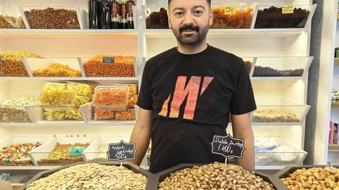 Kayseri'de kuruyemiş fiyatları yükselmeye devam ediyor