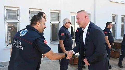 Bursa'da İtfaiyecilere Destek Ziyareti