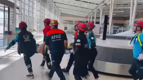 Elazığ Havalimanı’nda deprem tatbikatı yapıldı