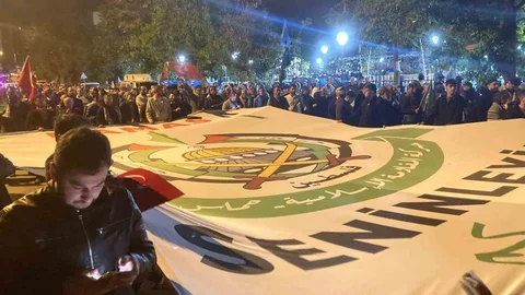 Ankara'da Sumud Filosuna destek eylemi