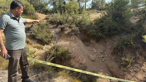 Mersin'de Binali Aslan'ın DEAŞ'lılar tarafından öldürülüp gömüldüğü yer görüntülendi.