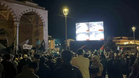 Konya'da İsrail'in saldırısı protesto edildi