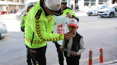Erzurum'da yaya güvenliği için denetim yapıldı