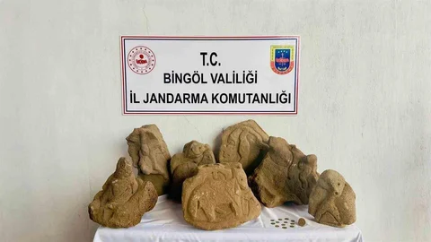 Bingöl'de operasyonla eski eserler bulundu