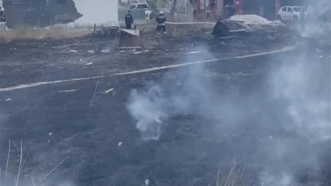 Tekirdağ Kapaklı'da çocukların yaktığı boş arsa alev alev oldu