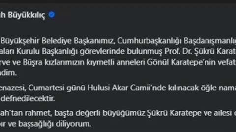 Kayseri'de Gönül Karatepe Vefat Etti