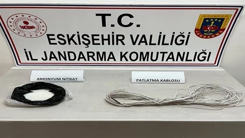 Eskişehir'de kaçak kazı yapan 2 şahıs jandarma tarafından suçüstü yakalandı.