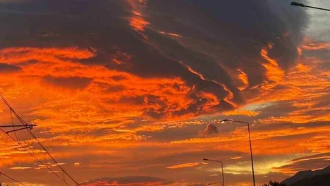 Bursa'da ilginç bulut oluşumu