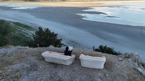 Isparta'da Eğirdir Gölü tarihindeki ilk bölünme gerçekleşti