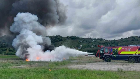 Ordu-Giresun Havalimanı'nda acil durum tatbikatı gerçekleştirildi