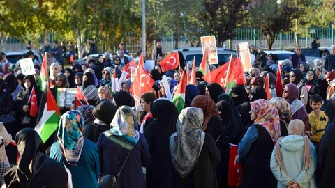 Erzurum'da 'Sumud Nöbeti' etkinliği yapıldı
