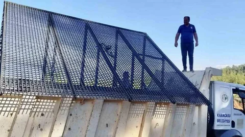 Karacasu'da toprak eleme sistemi yenilendi