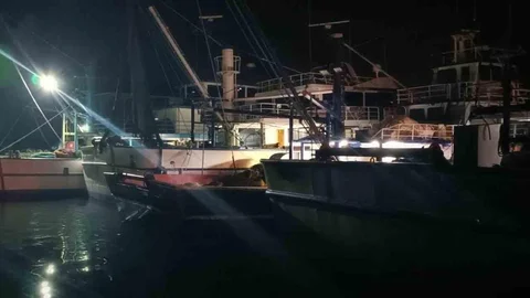 Edirne'de trol gemilerine denetim yapıldı