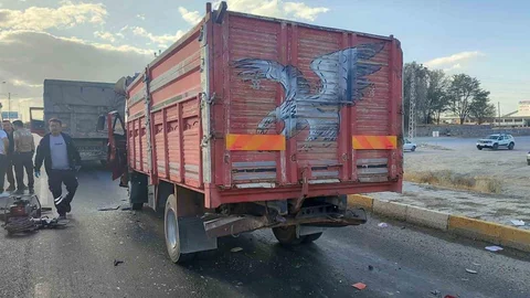 Karapınar'da zincirleme kaza meydana geldi