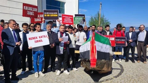 Kastamonu'da öğrencilere Gazze için destek
