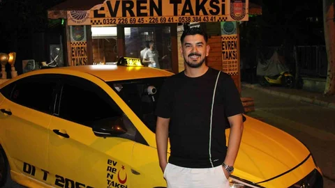 Adana'da takside doğan bebek için özel jest