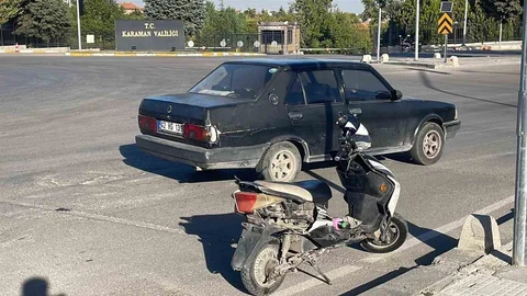 Karaman'da bisiklet kazası