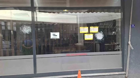 Köşk'te müteahhitlik firmasına kurşunlama yapıldı