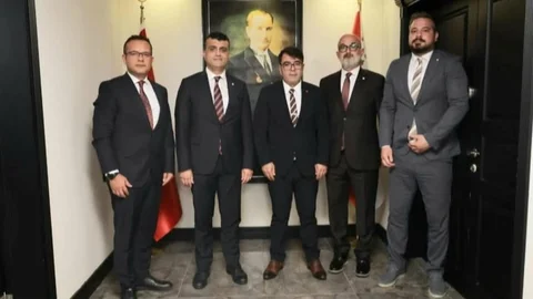 Emniyet Müdürü Yılmaz'a, Özdemir, Koç, Yıldırım, Cengiz ve Dost'tan " Hayırlı Olsun " Ziyareti