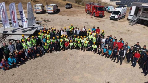 Elazığ'da afet tatbikatı gerçekleştirildi