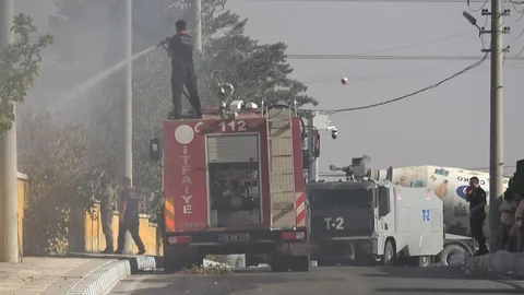 Kilis'te kauçuk fabrikasında yangın kontrol altına alındı