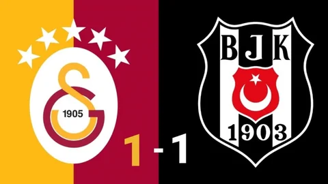 Galatasaray ile Beşiktaş, 11 maç sonra berabere kaldı