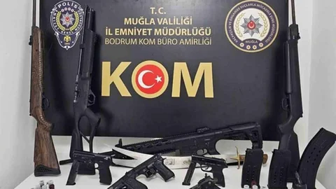 Muğla'da silah operasyonu yapıldı