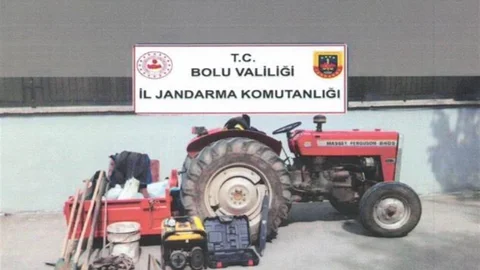 Bolu'da kaçak kazı yapan 6 kişi gözaltına alındı