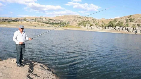 Aksaray Güzelyurt’ta Balık Tutma Keyfi