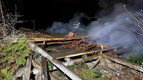 İnegöl'de tarlada yangın çıktı