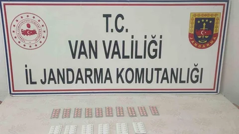 Van'da uyuşturucu hap ele geçirildi