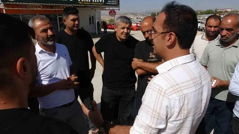 Adıyaman'da esnaflar kantar zorunluluğuna karşı eylem yaptı
