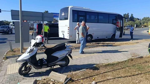 Antalya'da motosikletli kaza: Yaralı var