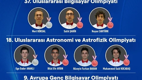 Ankara'da Bilim Olimpiyatları'nda 12 madalya elde edildi