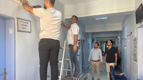 Adıyaman'da Tut Devlet Hastanesi'nde internet altyapısı yenilendi.