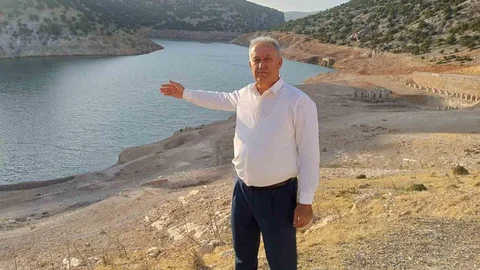Gaziantep'te Ardıl Barajı'nda su seviyesi kritik düzeye düştü