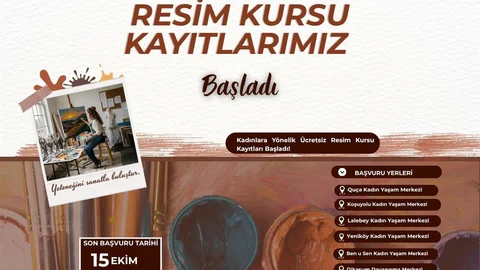 Diyarbakır'da kadınlara yönelik ücretsiz resim kursu kayıtları açıldı