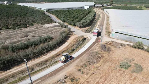 Mersin Akdeniz Kırsalında Yeni Yol Çalışmaları