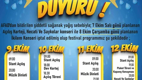 Koçarlı'da festival tarihi değişti