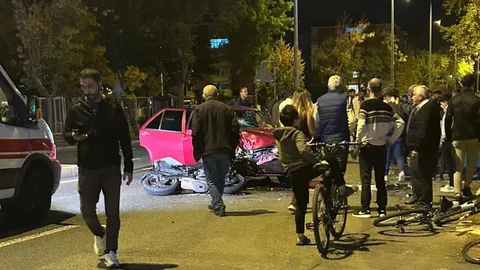 Muratlı'da motosiklet kazası